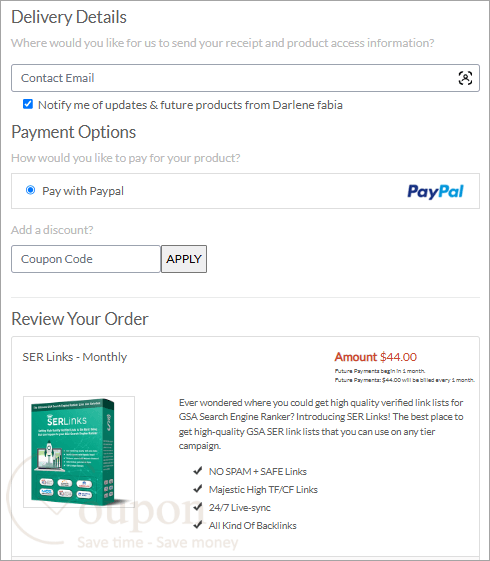 Ser Links Coupon Code