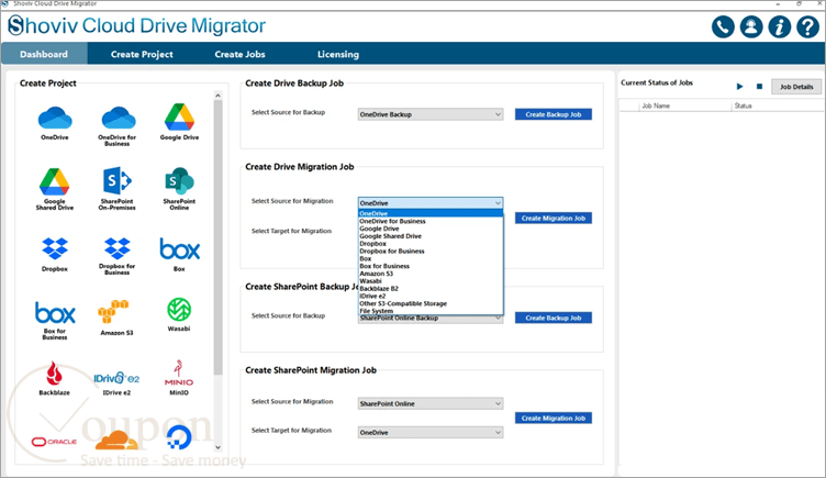 Shoviv Onedrive To Onedrive Migration Screenshot