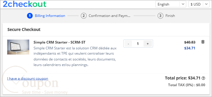 Simple Crm Coupon Code