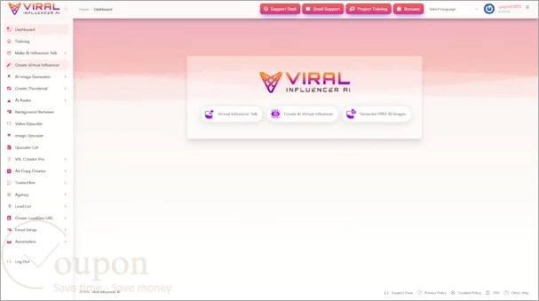 Viral Influencer Ai Screenshot