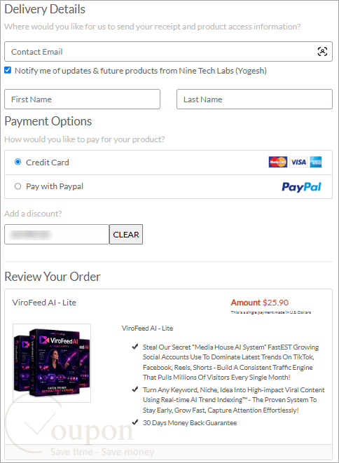 Virofeed Ai Coupon Code
