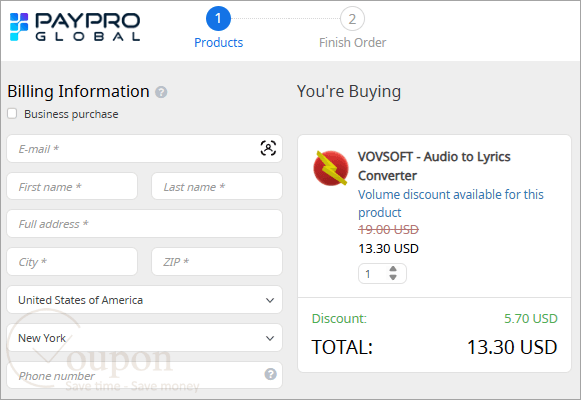 Vovsoft Audio To Lyrics Converter Coupon Code