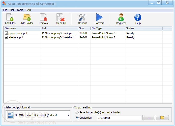 Abex Powerpoint To All Converter Screenshot