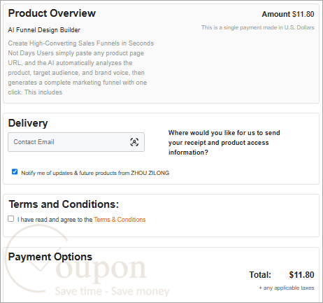 Ai Funnel Design Builder Coupon Code
