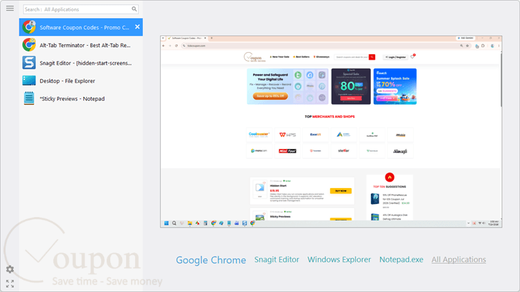 Alt Tab Terminator Screenshot