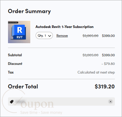 Autodesk Revit Coupon Code