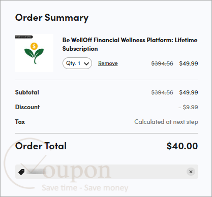 Be Welloff Coupon Code