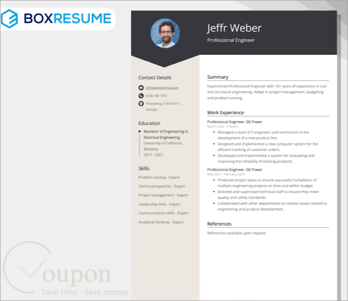 Boxresume Screenshot