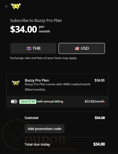 Buzzy Ai Coupon Code