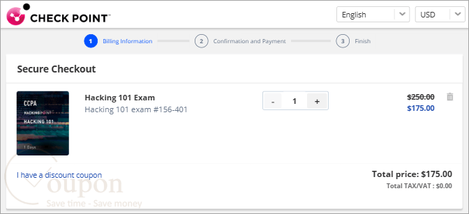 Check Point Hacking 101 Coupon Code