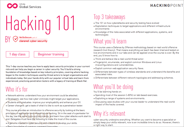 Check Point Hacking 101 Discount Code