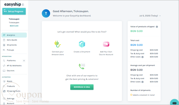 Easyship Screenshot