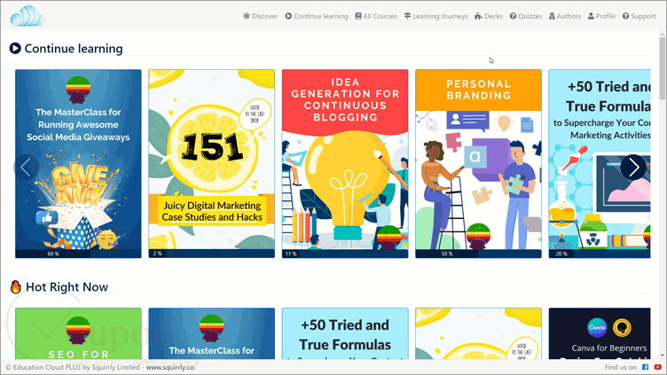Education Cloud Screenshot