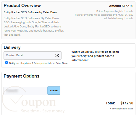 Entity Ranker Coupon Code