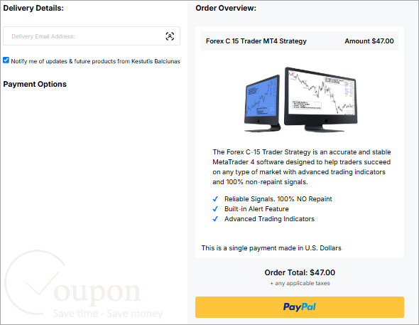 Forex C 15 Trader Mt4 Strategy Coupon Code