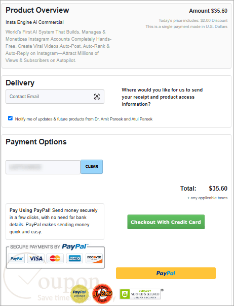 Insta Engine Ai Coupon Code