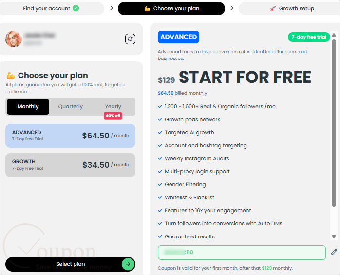 Kicksta Coupon Code