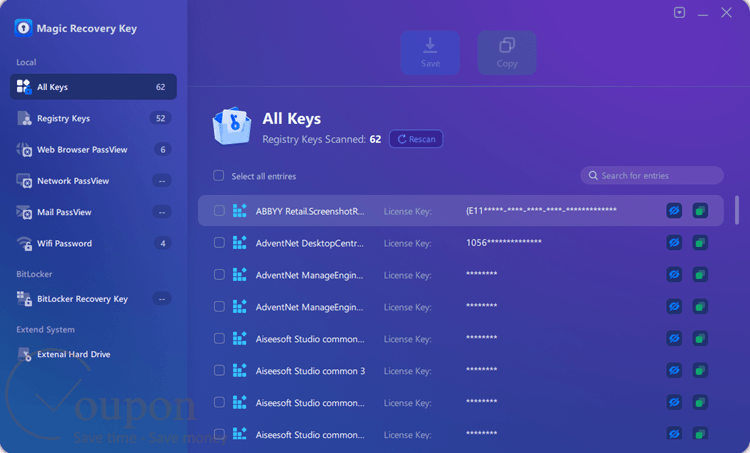 Magic Recovery Key Screenshot