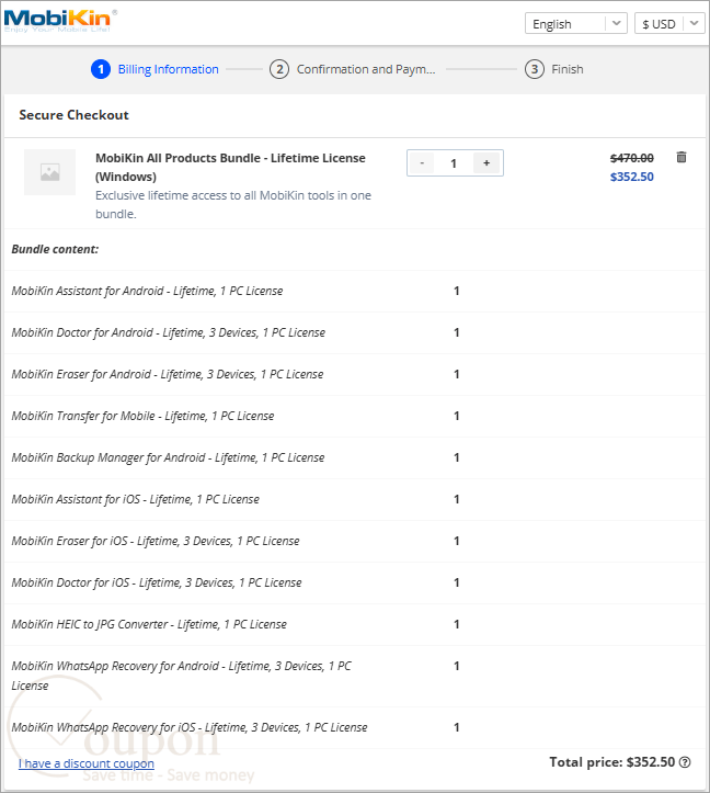 Mobikin All Products Bundle Coupon Code