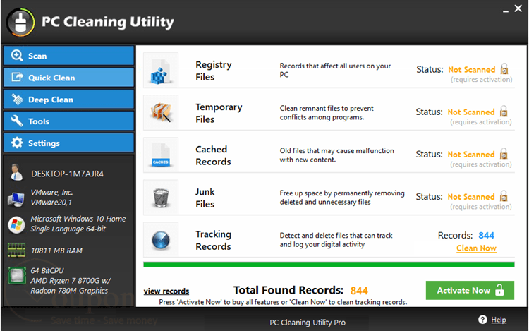 Shieldapps Pc Cleaning Utility Screenshot