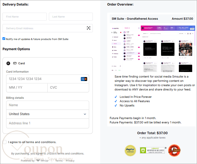 Sm Suite Coupon Code