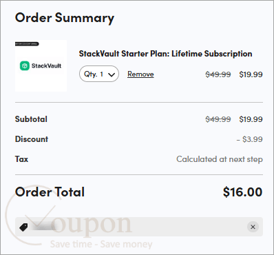 Stackvault Coupon Code