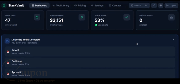 Stackvault Screenshot