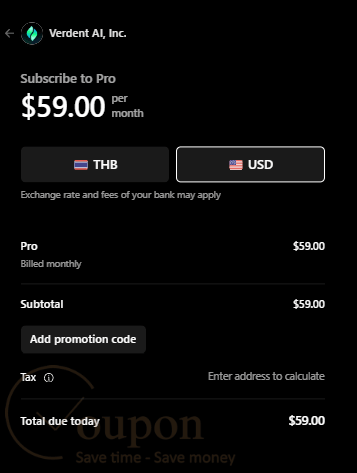 Verdent Ai Coupon Code