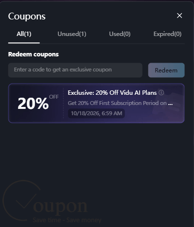 Vidu Ai Discount Code