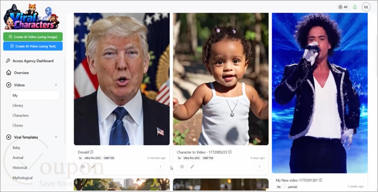 Viral Characters Ai Screenshots
