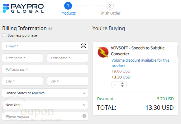 Vovsoft Speech To Subtitle Converter Coupon Code