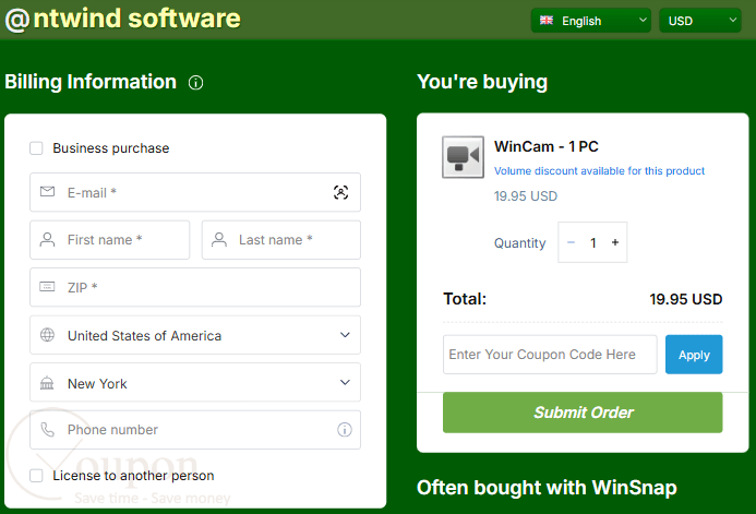 Wincam Coupon Code