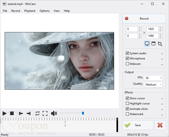 Wincam Screenshot