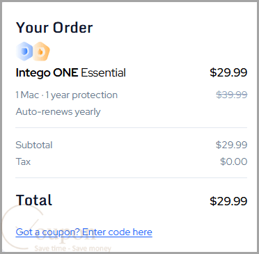 Intego One Coupon Code