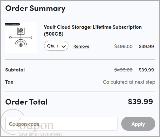 Vault Coupon Code