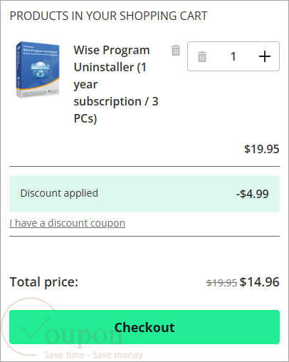 Wise Program Uninstaller Coupon Code