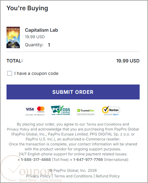 Capitalism Lab Promo Code