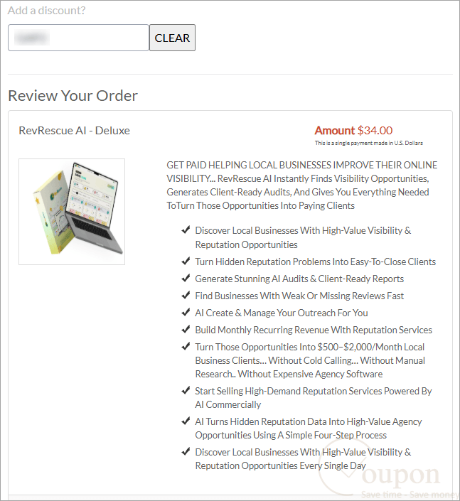 Revrescue Ai Coupon Code