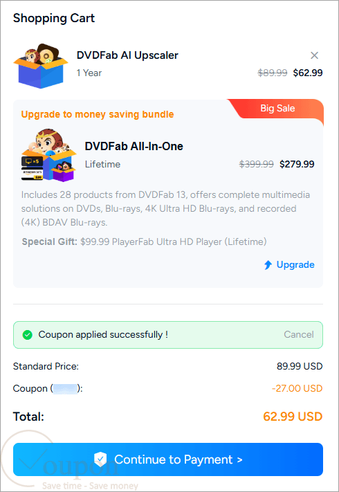 Dvdfab Ai Upscaler Coupon Code