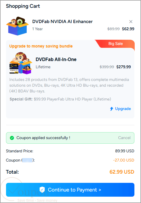 Dvdfab Nvidia Ai Enhancer Coupon Code