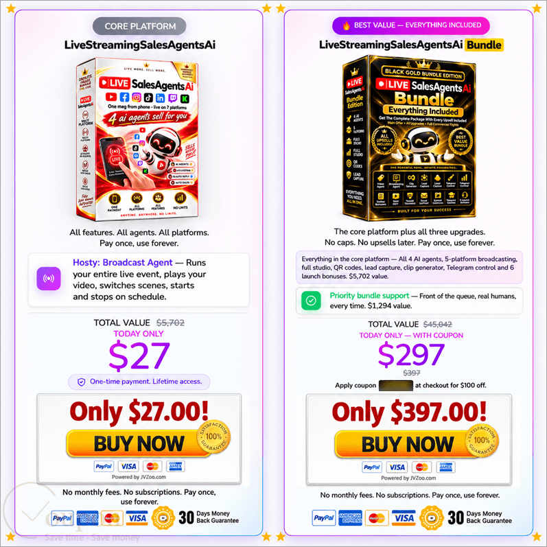 Livestreamsalesagents Ai Coupon Code
