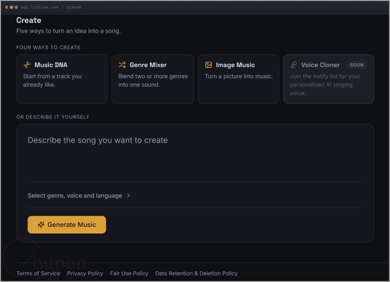 Lyrixsa Ai Screenshot New