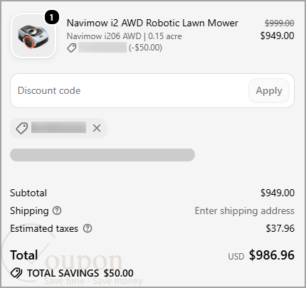Navimow Coupon Code