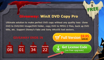 Get WinX DVD Copy Pro for FREE License Code